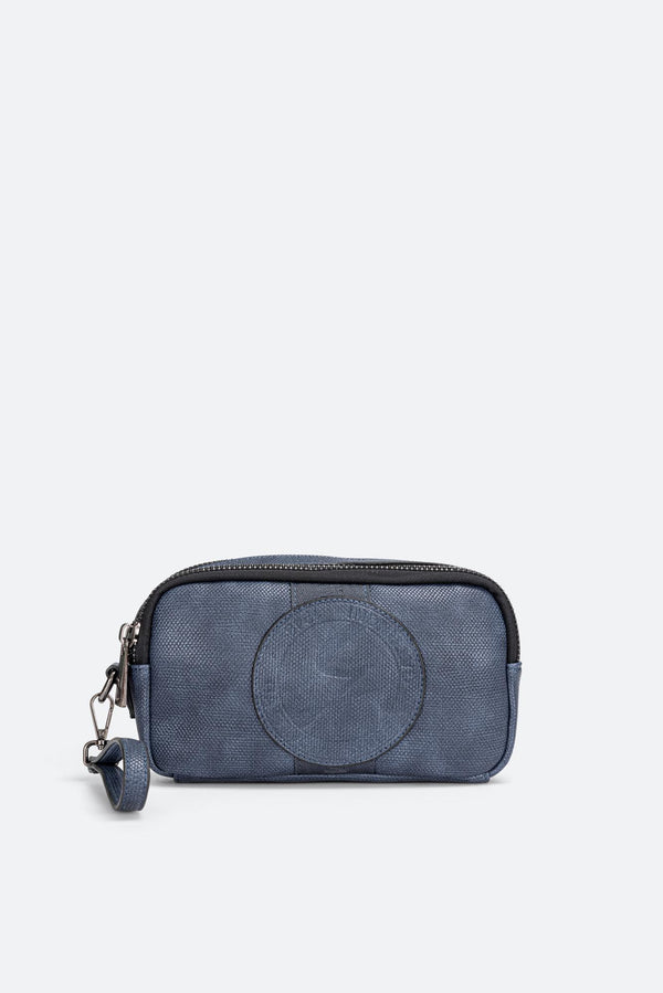 Beauty Tristan Texture with Embossed Logo in Blue