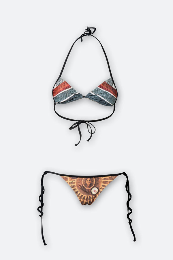 Planetarium Print Triangle Bikini by Gattinoni