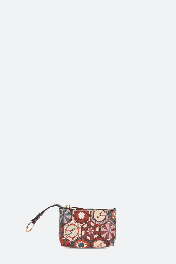 Keychain with Container Teodosia Caravaggio Bordeaux Details