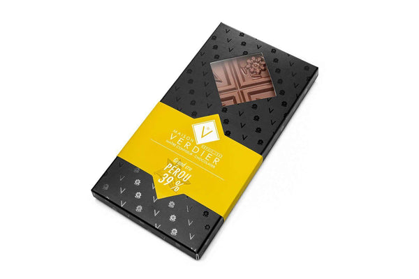 tablette de chocolat 39% origine perou
