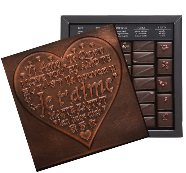 ILBARRITZ EXTRA DARK CHOCOLATES I LOVE YOU DARK