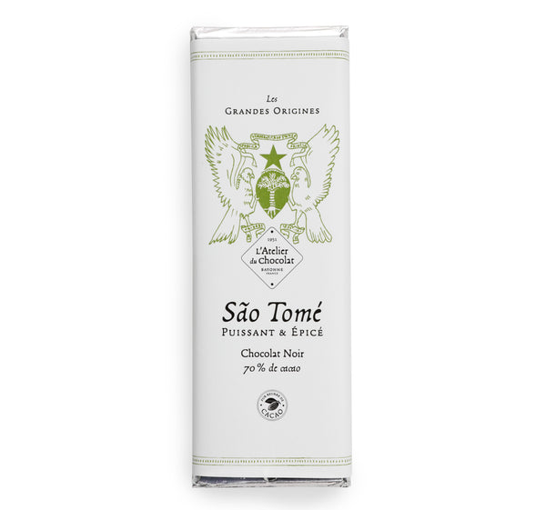 TABLETA DE CHOCOLATE NEGRO DE SAO TOMÉ