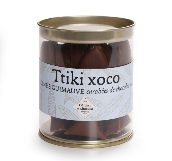 MARSHMALLOW VANILLA MILK CHOCOLATE SARDINE CYLINDER