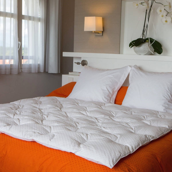 Witte Jacquard Deken