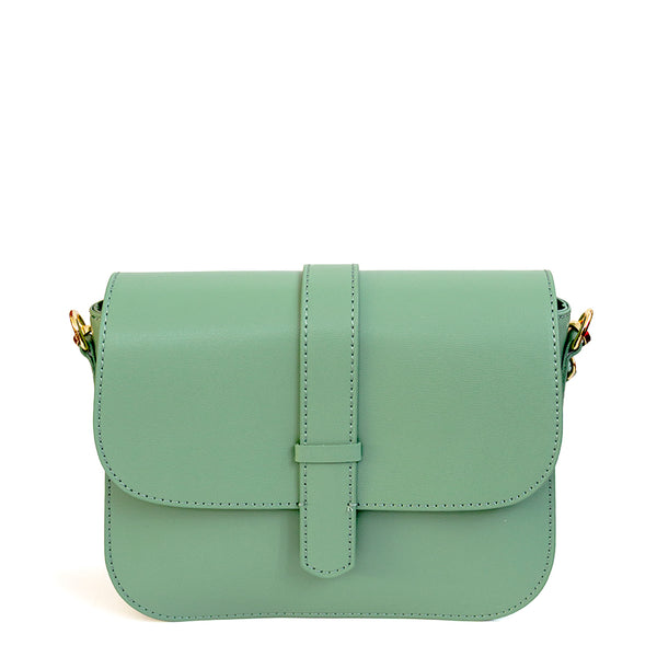 ADIMA - Mint Saffiano Leather Postina