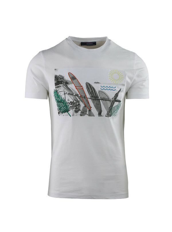 T-SHIRT WITH SURF PRINT