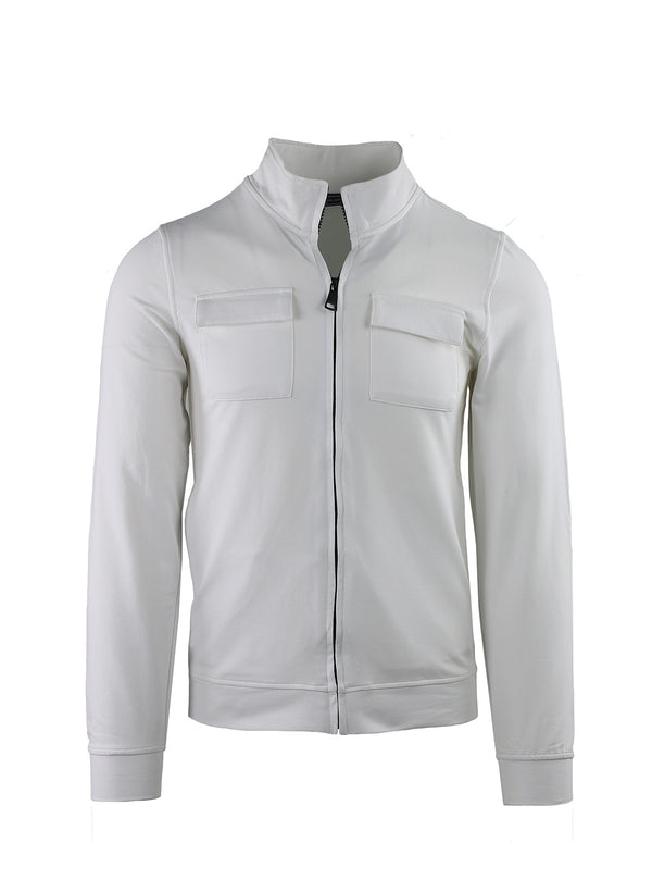 FULL ZIP HOODIE WITH CHEST POCKETS