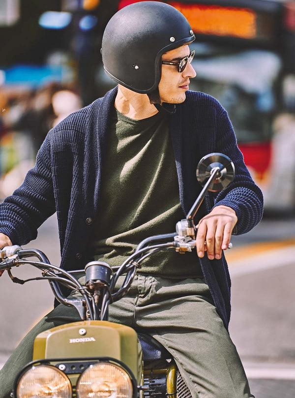 SHIRT JACKET WITH SHAWL COLLAR IN CORNPOINT