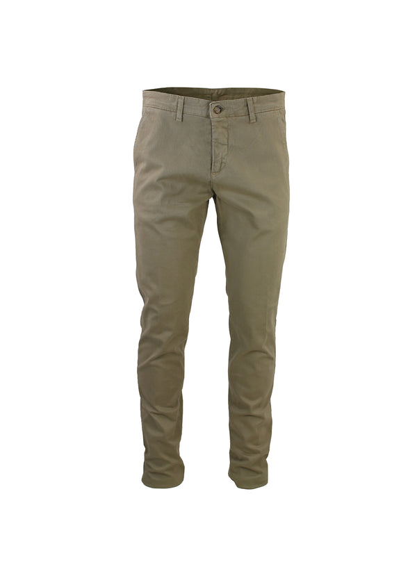 COTTON GABARDINE CHINO PANTS