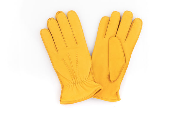 Yellow Deerskin Gloves