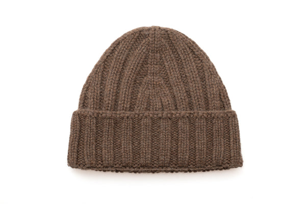 Brown cashmere hat