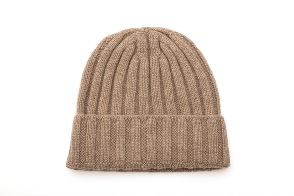Hazelnut cashmere hat