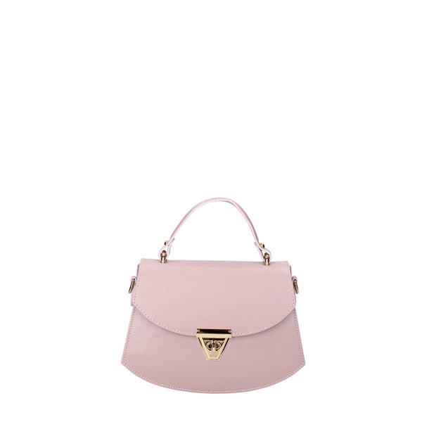 Small women's leather bag with Twist closure - 7202.