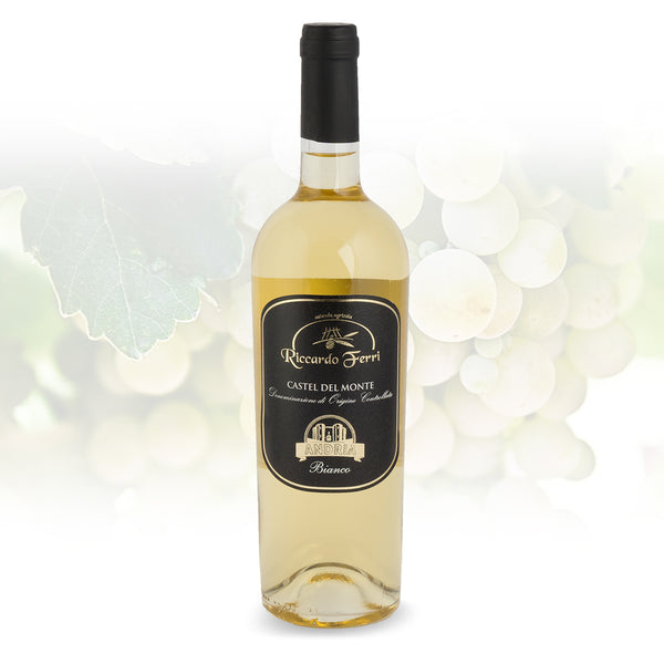 750 ml bottle of white wine D.O.C. Castel del Monte