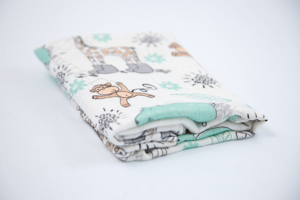 Children's Bamboo Tetra Diaper 75x75 - Giraffes