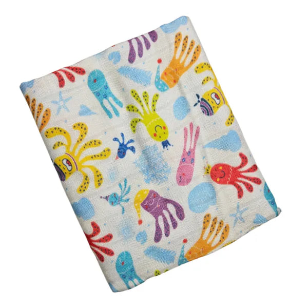 Children's Bamboo Tetra Diaper 65x65cm - Octopuses