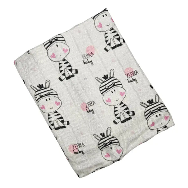 Children's Bamboo Tetra Diaper 65x65cm - Zebra