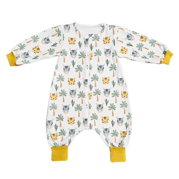 Tanja two-layer sleeping bag with legs and sleeves - Hippo and tiger