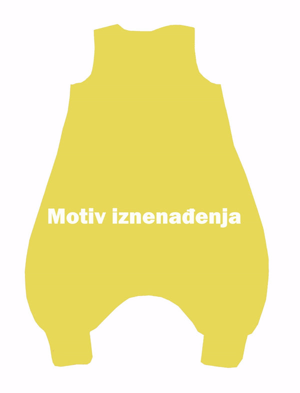 Tanja two-layer sleeping bag with legs – Surprise motif – neutral