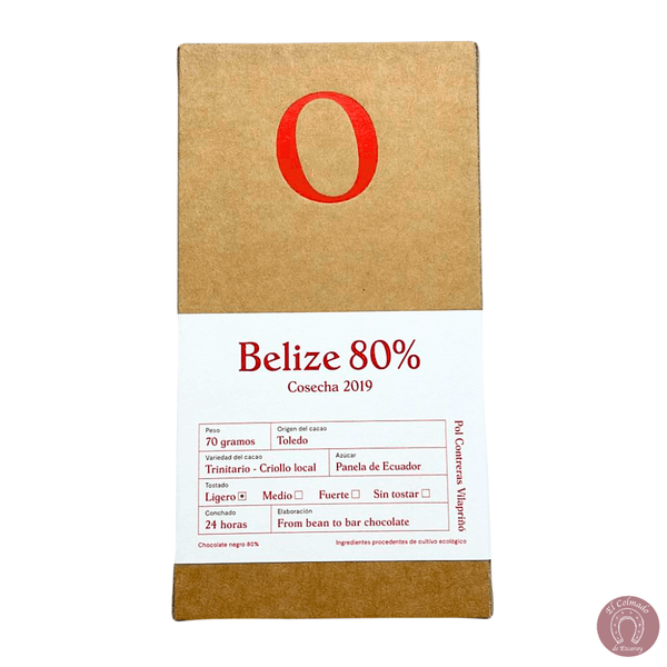 Chocolate artesano Ezcaray Pol Contreras Echaurren Belize 80%