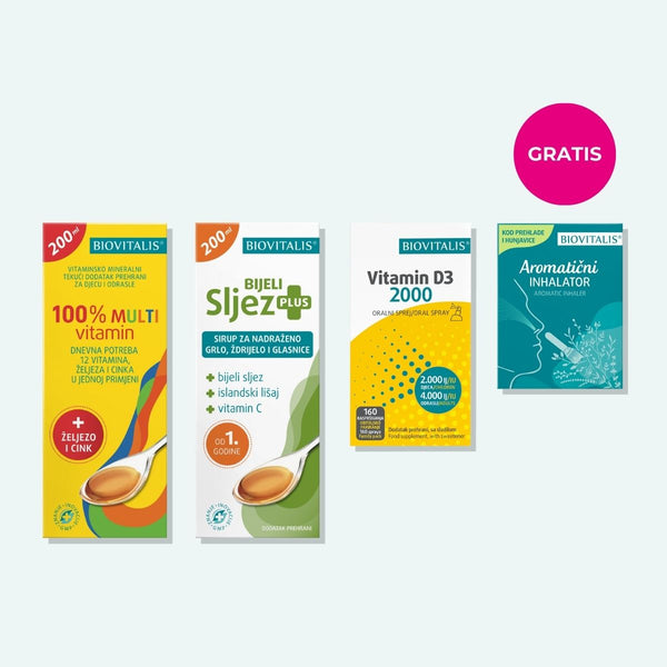 Prirodni SET zdravi u školu za imunitet i smirivanje kašlja djece