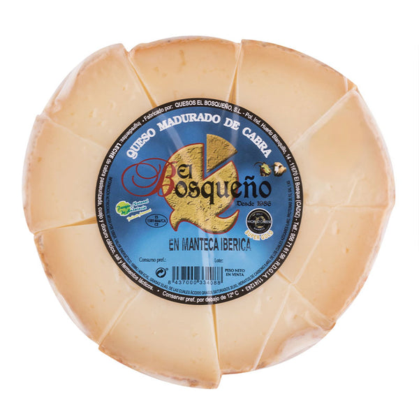 queso de cabra en manteca cortado