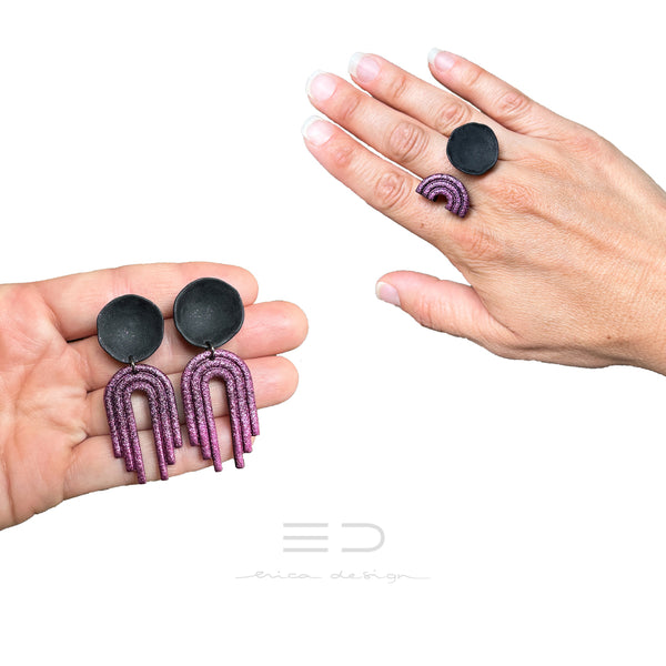 rainbow X noName | black fuchsia