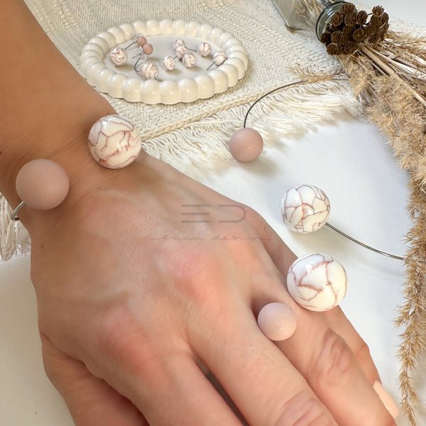 bulb marble | rosegold