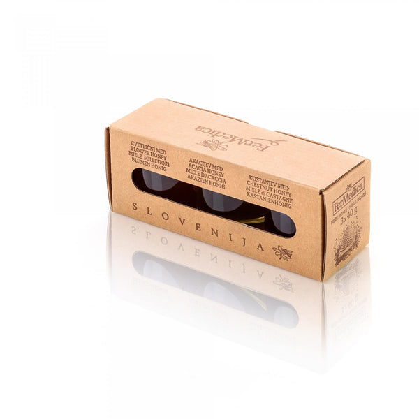 Med in žganje, med z dodatki, darilni seti v lični embalaži fermedica 32