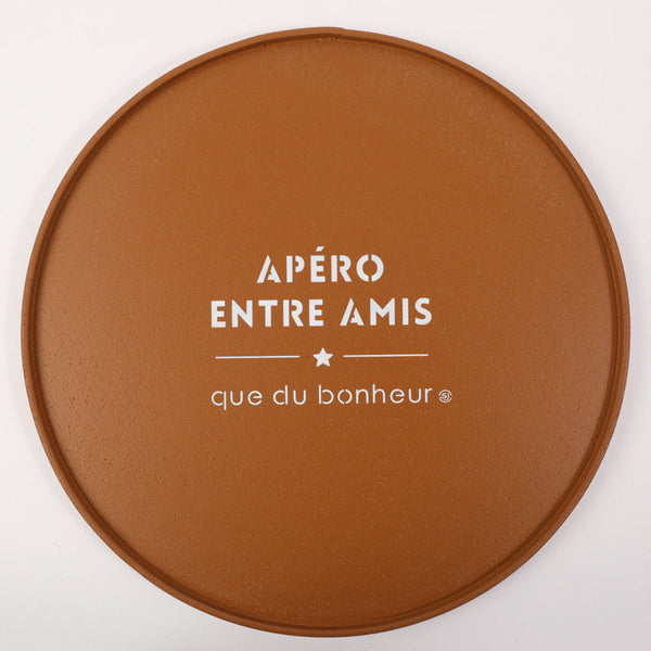 Round Cork Tray for Drinks with Friends