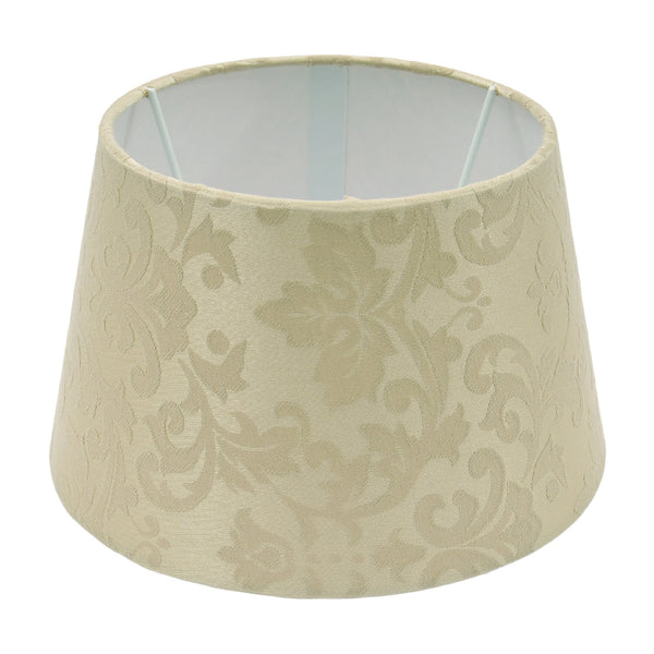 Pantalla de tambor variada redonda - Beige - Trend Silk Flora - Ø20 cm