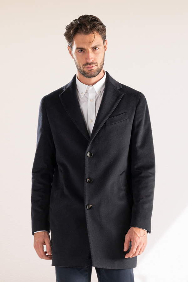 LOCOROTONDO - Navy Wool and Cashmere