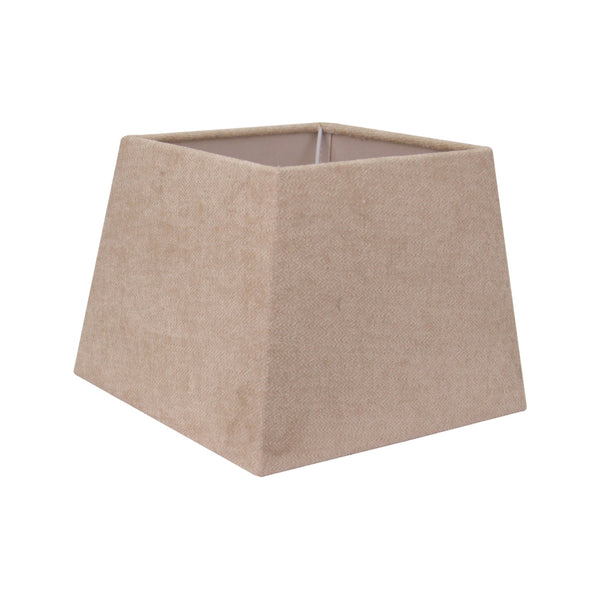 Pantalla de lámpara cuadrada variada – Crema – Wooly – 22 x 22 cm