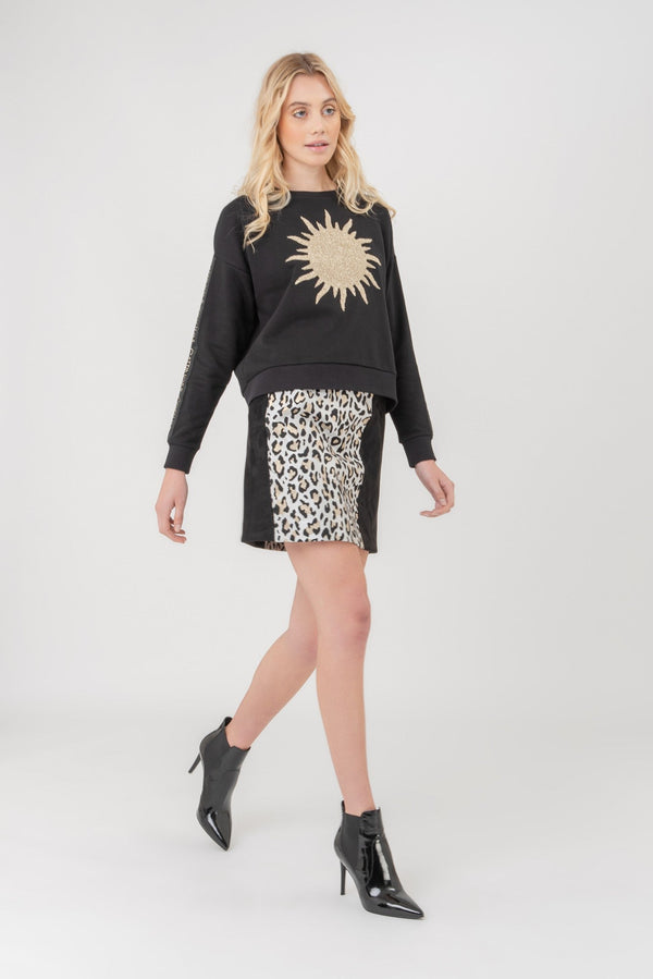 Short Animal Print Skirt