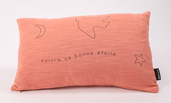 Rectangular cushion follow your lucky star