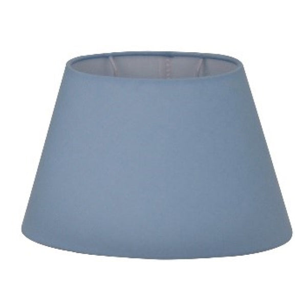 Abat-jour ovale varié - Bleu clair - Ø24 ou Ø30 cm - Chintz