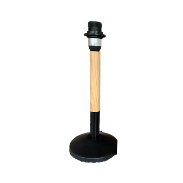 Various Wood Lamp Base Florence – Black/Natural (23 cm & 30 cm, E14)