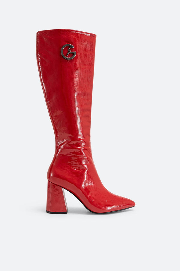 High Boot in Genuine Patent Leather