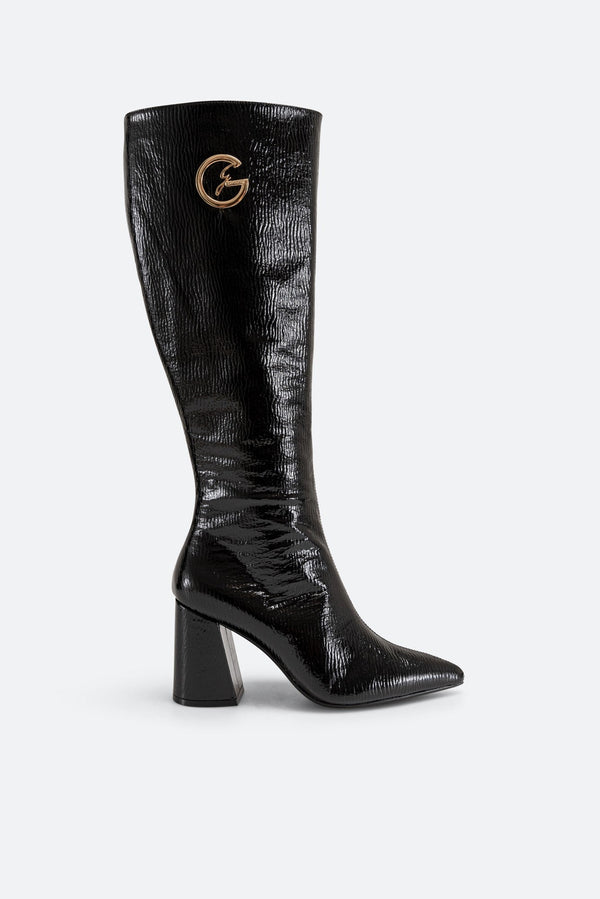 High Boot in Genuine Patent Leather