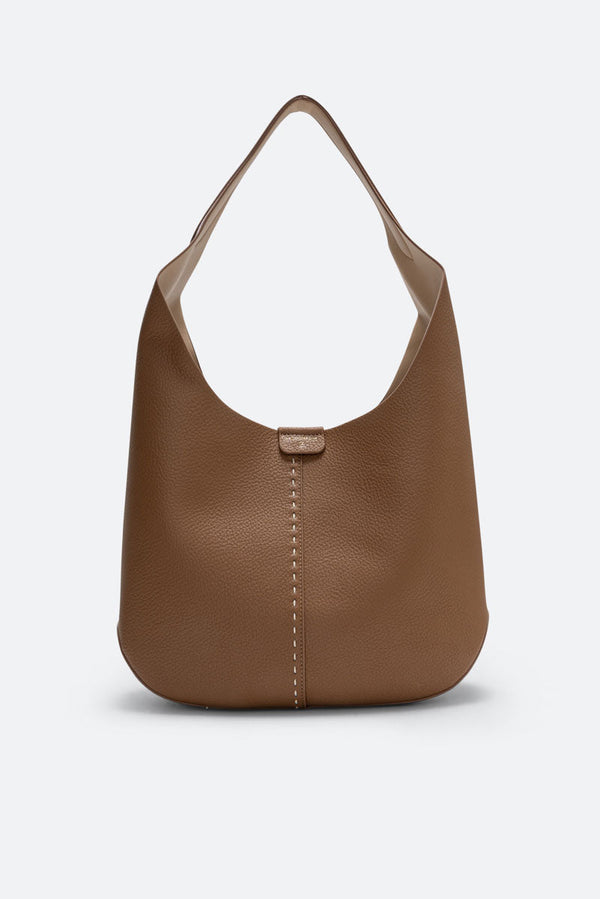 Delia Large Hobo PU Tan