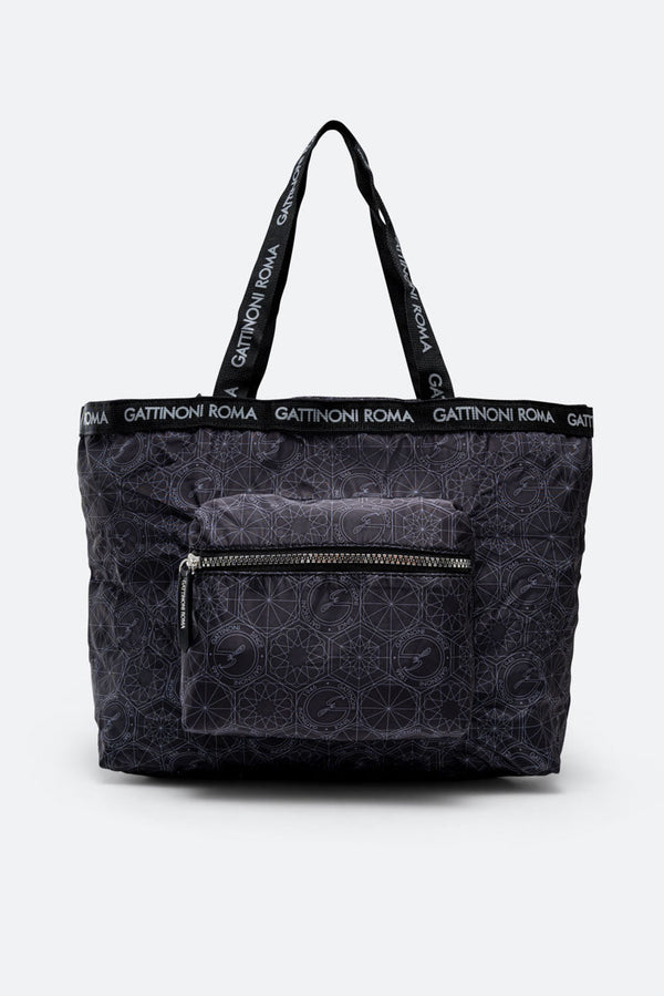 Teodosia Black Foldable Shopping Bag EasyChic