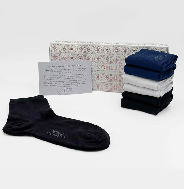 Boîte de 6 paires de chaussettes courtes anti-odeur Climatech pour femmes