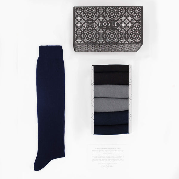 Boîte de 6 paires de chaussettes longues anti-odeur Climatech pour hommes