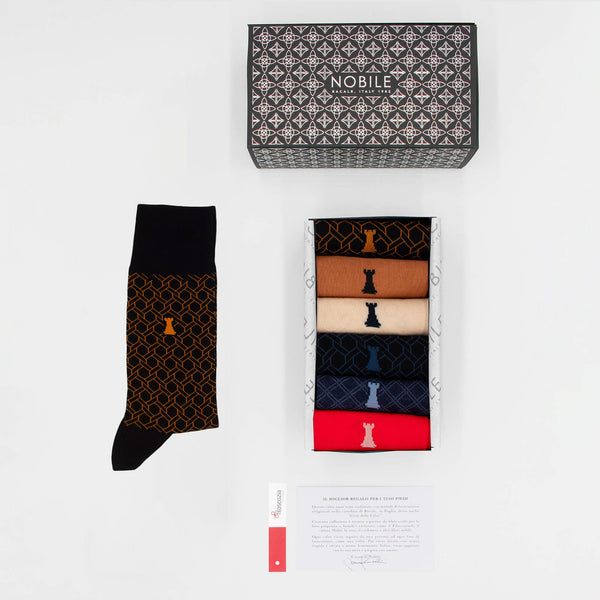 La boîte de 6 chaussettes courtes The Great Gatsby - Motif mixte