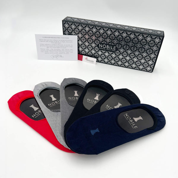 Chaussettes invisibles 6 paires - Mélange d'été