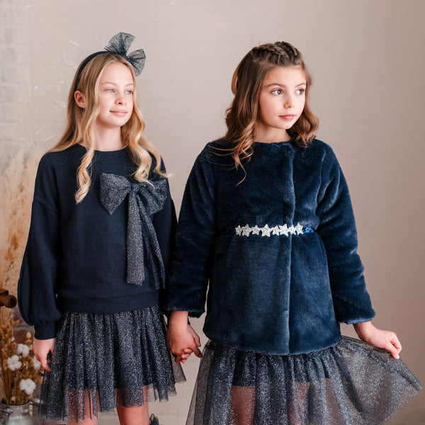 FAUX FUR COAT WITH BELT