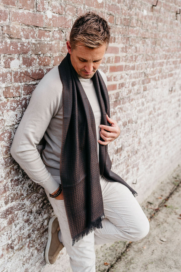 Scarf Leonardo | Darkbrown