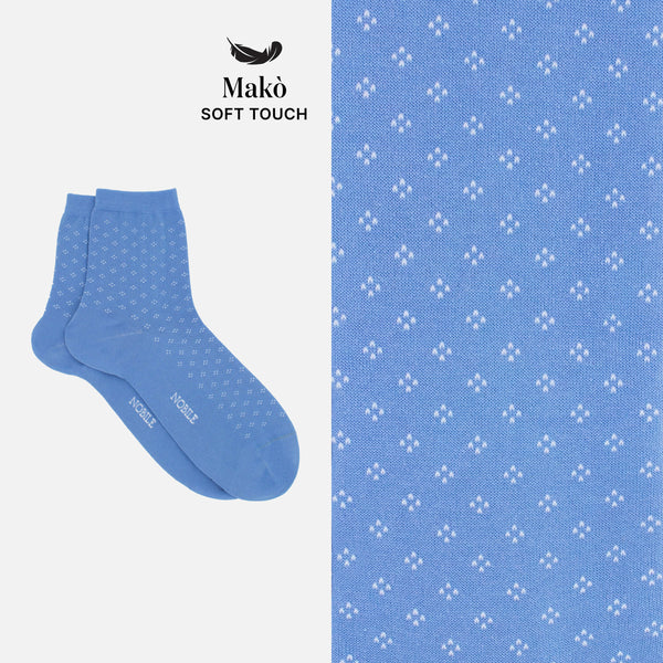 Diana - Short polka dot socks in soft Makò cotton