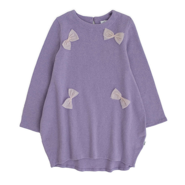 EGG-SHAPE DRESS WITH TULLE BOWS