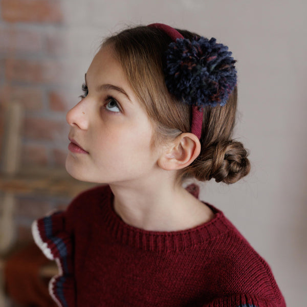 CERCHIETTO POMPON LANA